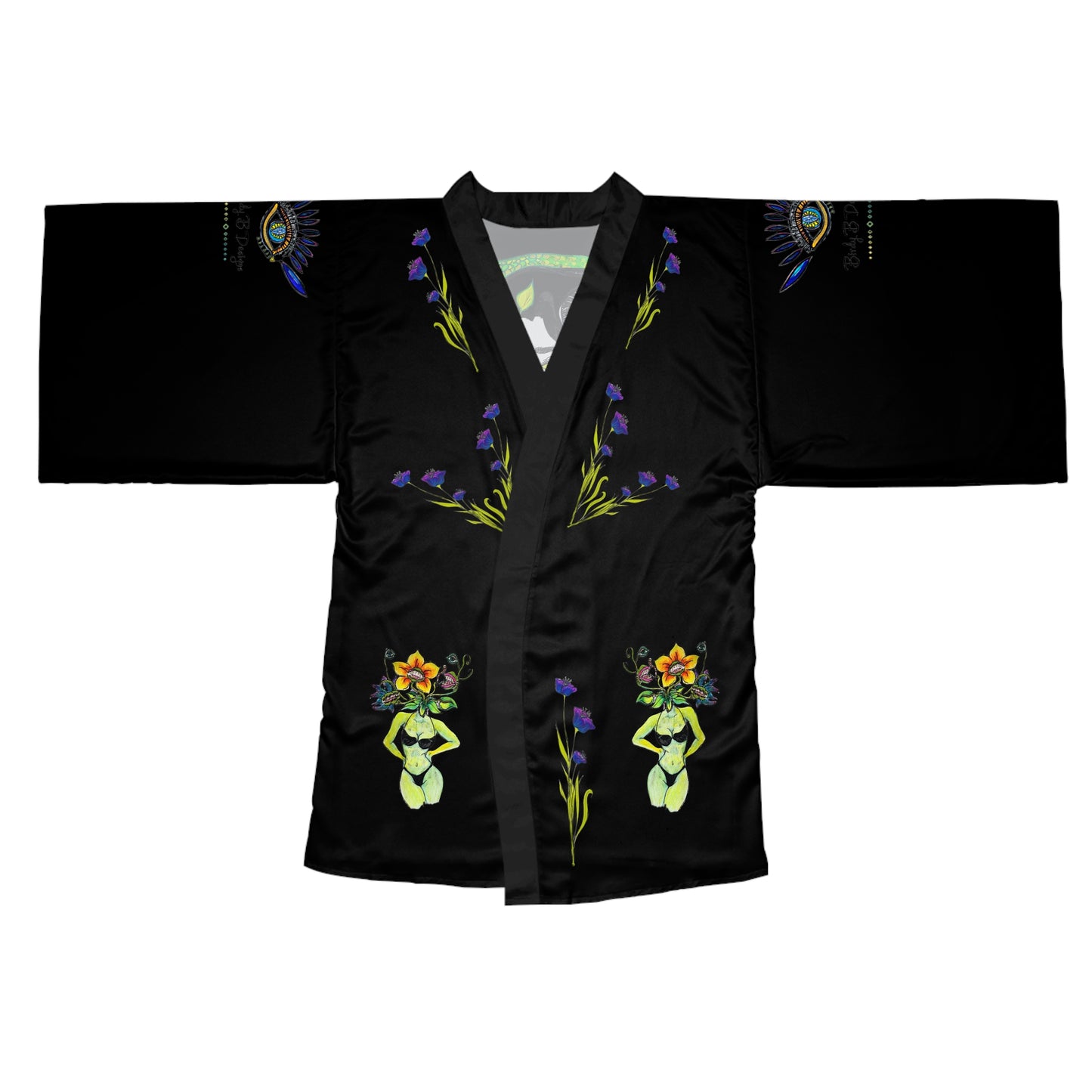 Long Sleeve Kimono Robe (AOP)